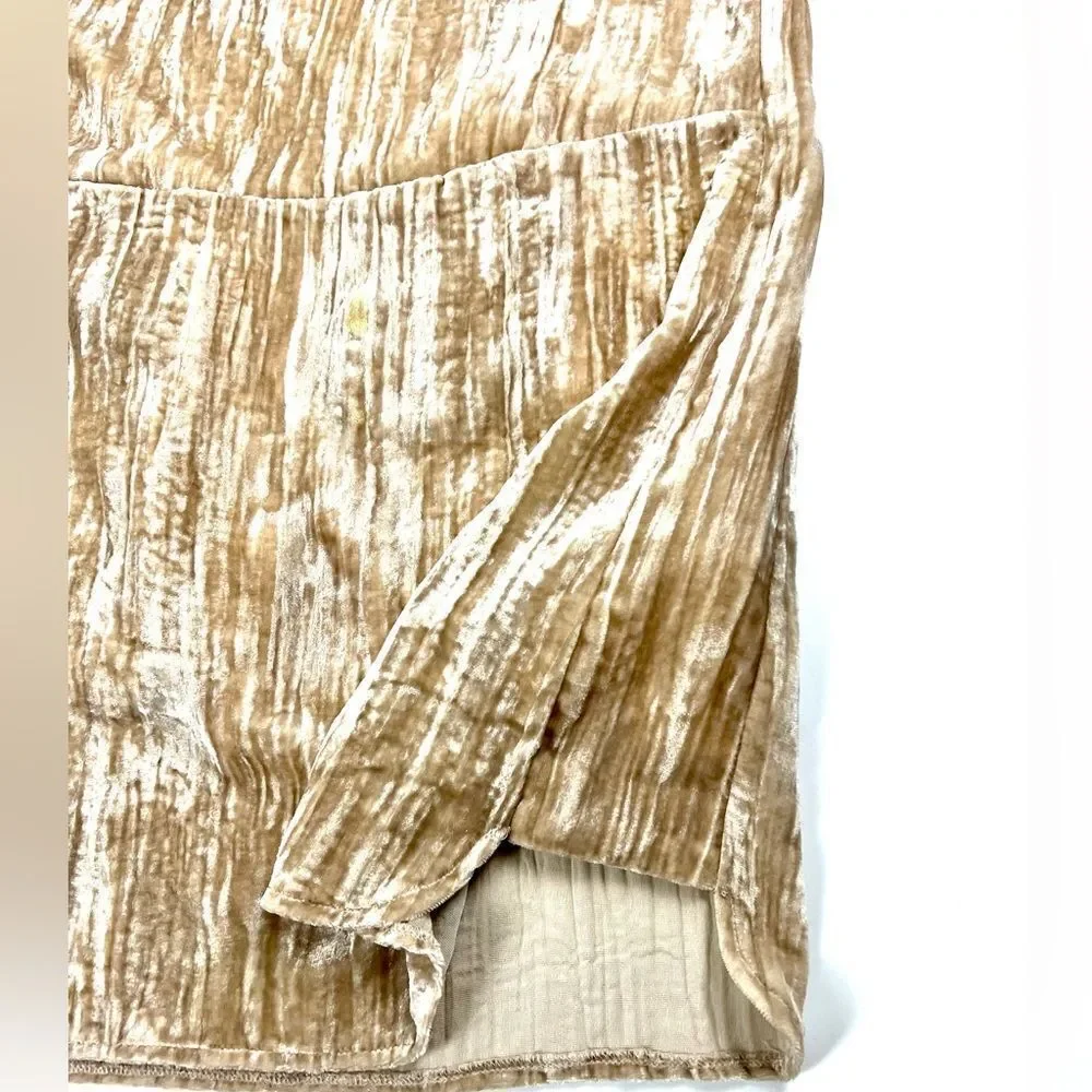 Anthropologie Floreat Crushed Velvet Dress